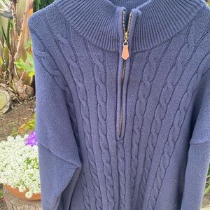 Men’s Navy Cable Knit Sweater